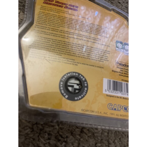 Capcom Street Fighter Ryu Keychain LED Torch W/ Hadoken Sound Brand New Sealed! - Picture 4 of 4